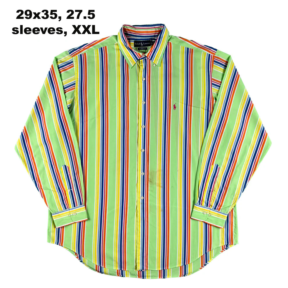 Vintage Ralph Lauren 100% Cotton Button Up Shirts- SELECT SHIRT