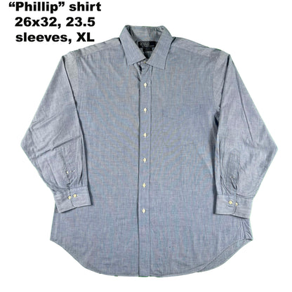 Vintage Ralph Lauren 100% Cotton Button Up Shirts- SELECT SHIRT
