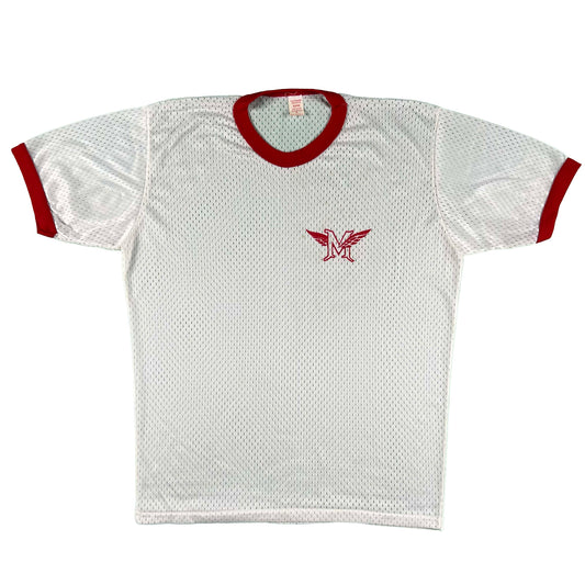 70s Athletic Club Mesh Ringer Tee- L