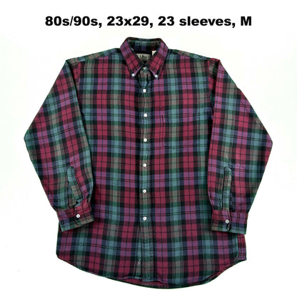 Vintage 100% Cotton L.L. Bean Flannels- SELECT SHIRT