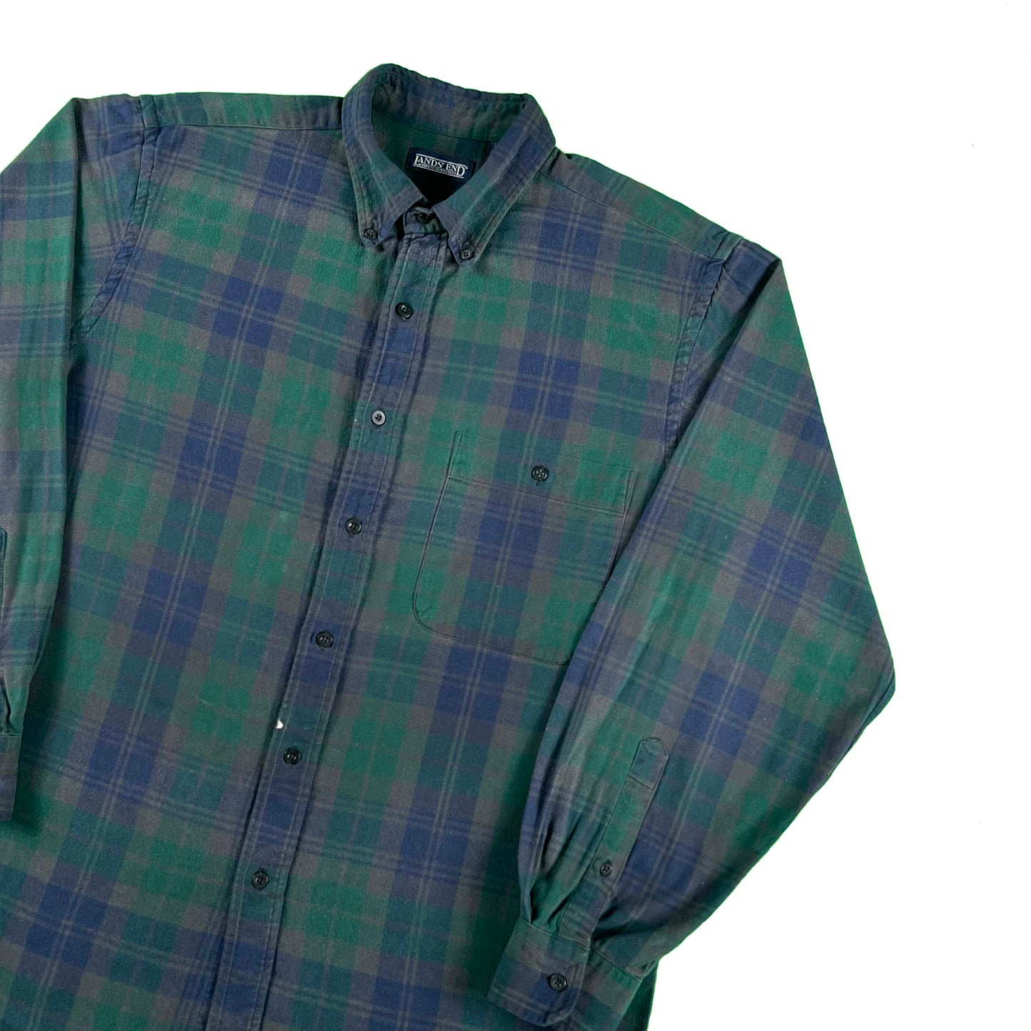 Vintage Lands' End 100% Cotton Flannels- SELECT SHIRT