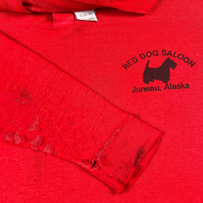 80s The Red Dog Saloon Thrashed Thermal Tee- L