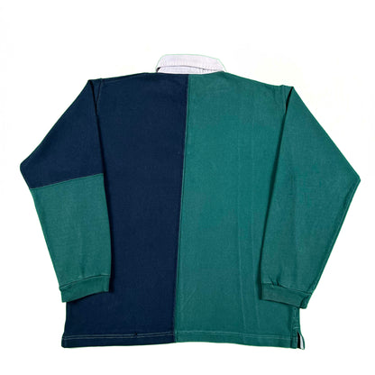90s Color Block Rugby Shirt- XS