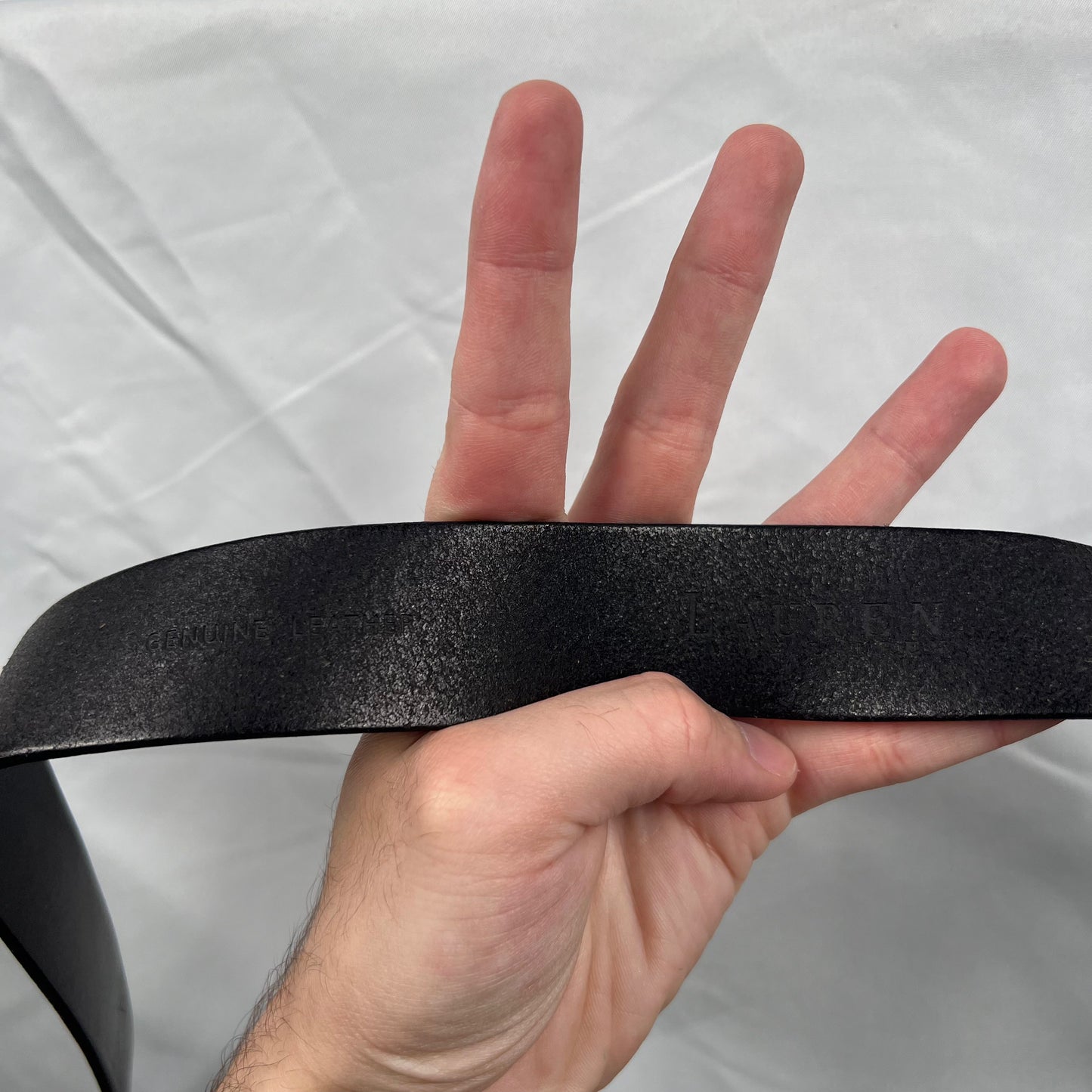 00s Lauren Ralph Lauren Black Leather Belt- 26"-30"