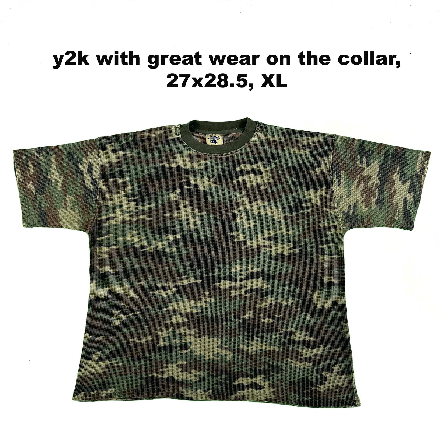 Vintage Camo Waffle Knit Thermals- SELECT SHIRT