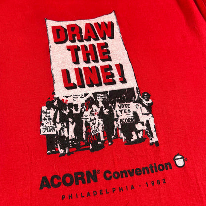 80s 'Draw The Line!' ACORN Convention Tee- S