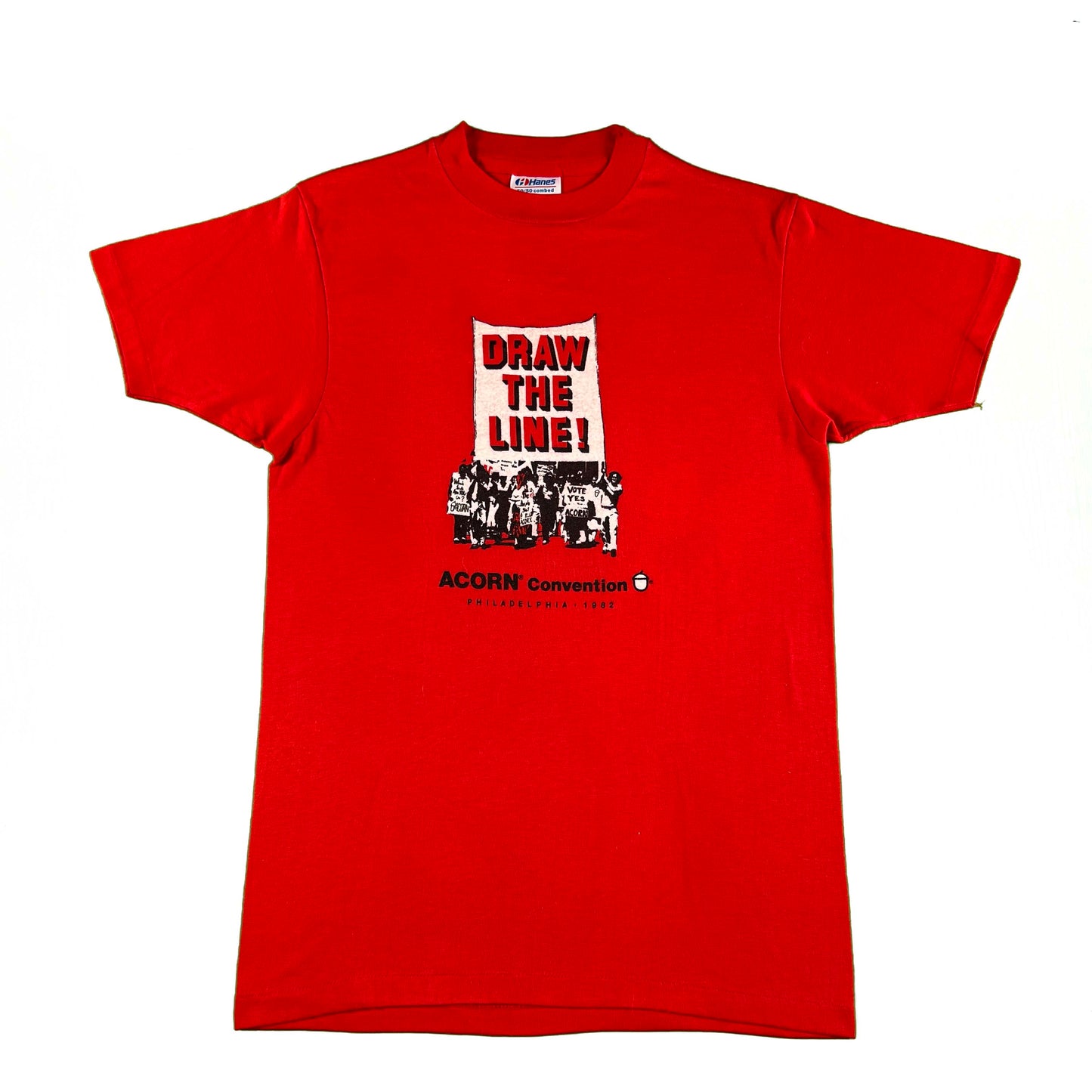 80s 'Draw The Line!' ACORN Convention Tee- S
