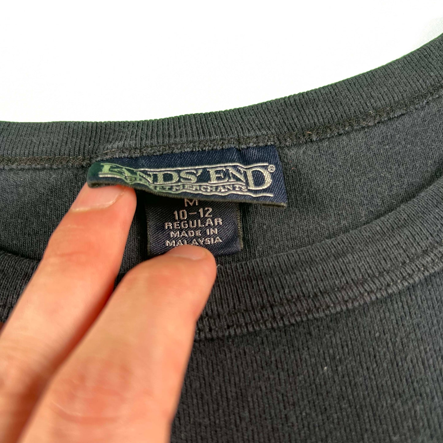 00s Lands' End Navy Blue Long Sleeve- S