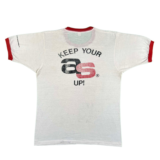 70s Keep Your Ass Up! Ringer Tee- M