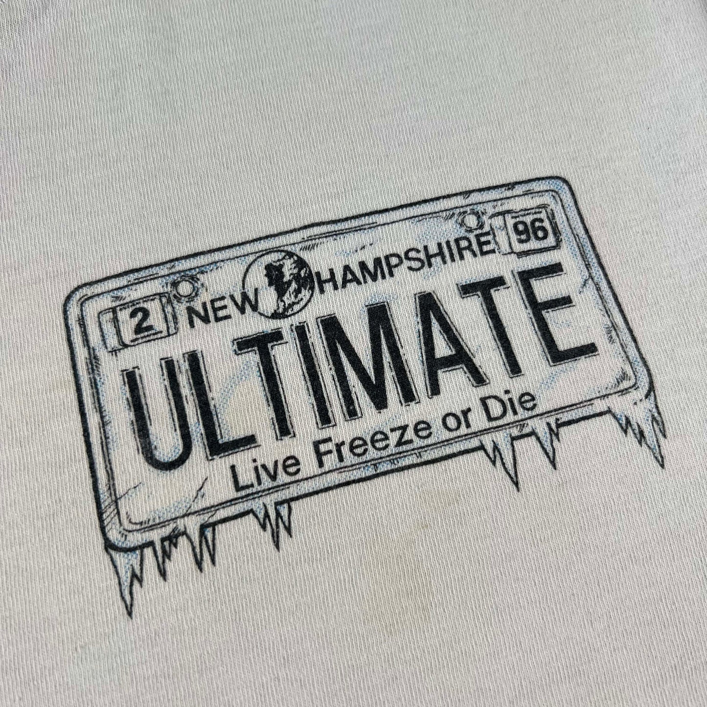 90s New Hampshire Live Freeze or Die Ultimate Long Sleeve Tee- XL