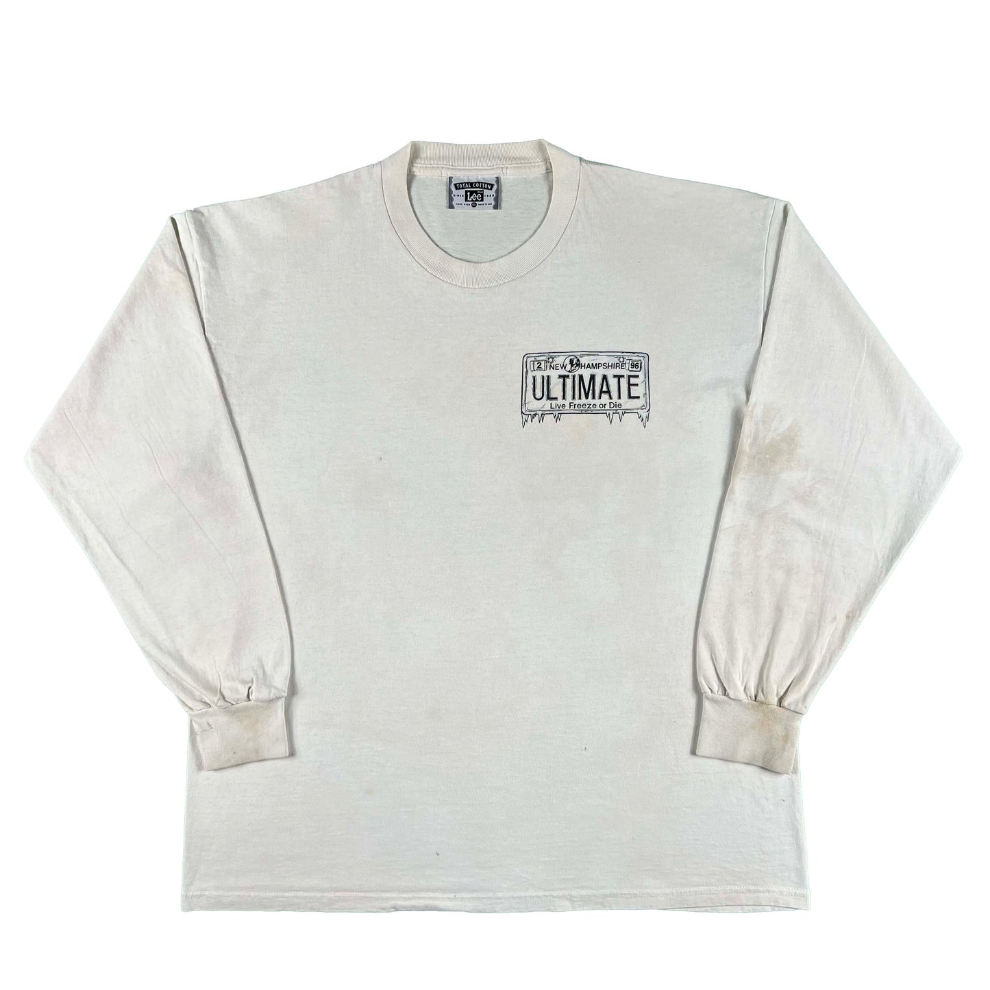 90s New Hampshire Live Freeze or Die Ultimate Long Sleeve Tee- XL