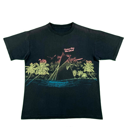 80s Ocean City Maryland Sailboat Tee- L