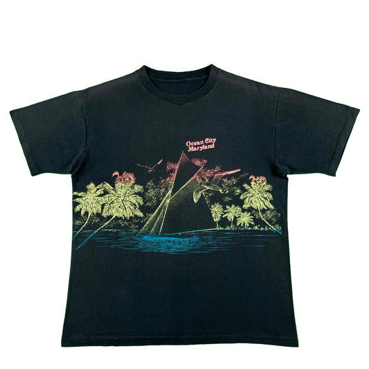 80s Ocean City Maryland Sailboat Tee- L
