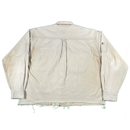 90s Cropped Camel Cigs Work Shirt- XL