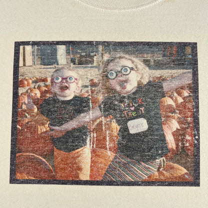 90s Googly Eye Glasses Photo Print Tee- L