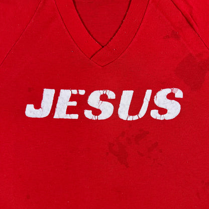 70s Jesus Jersey Tee- L