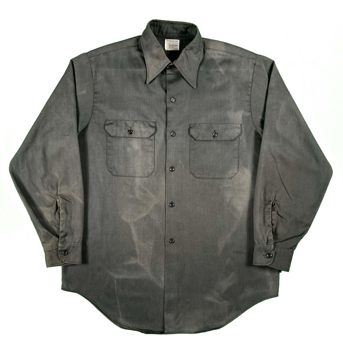 70s Sun Faded Big Mac Work Shirt- L