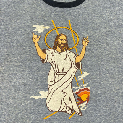 80s Jesus Ringer Tee- XL