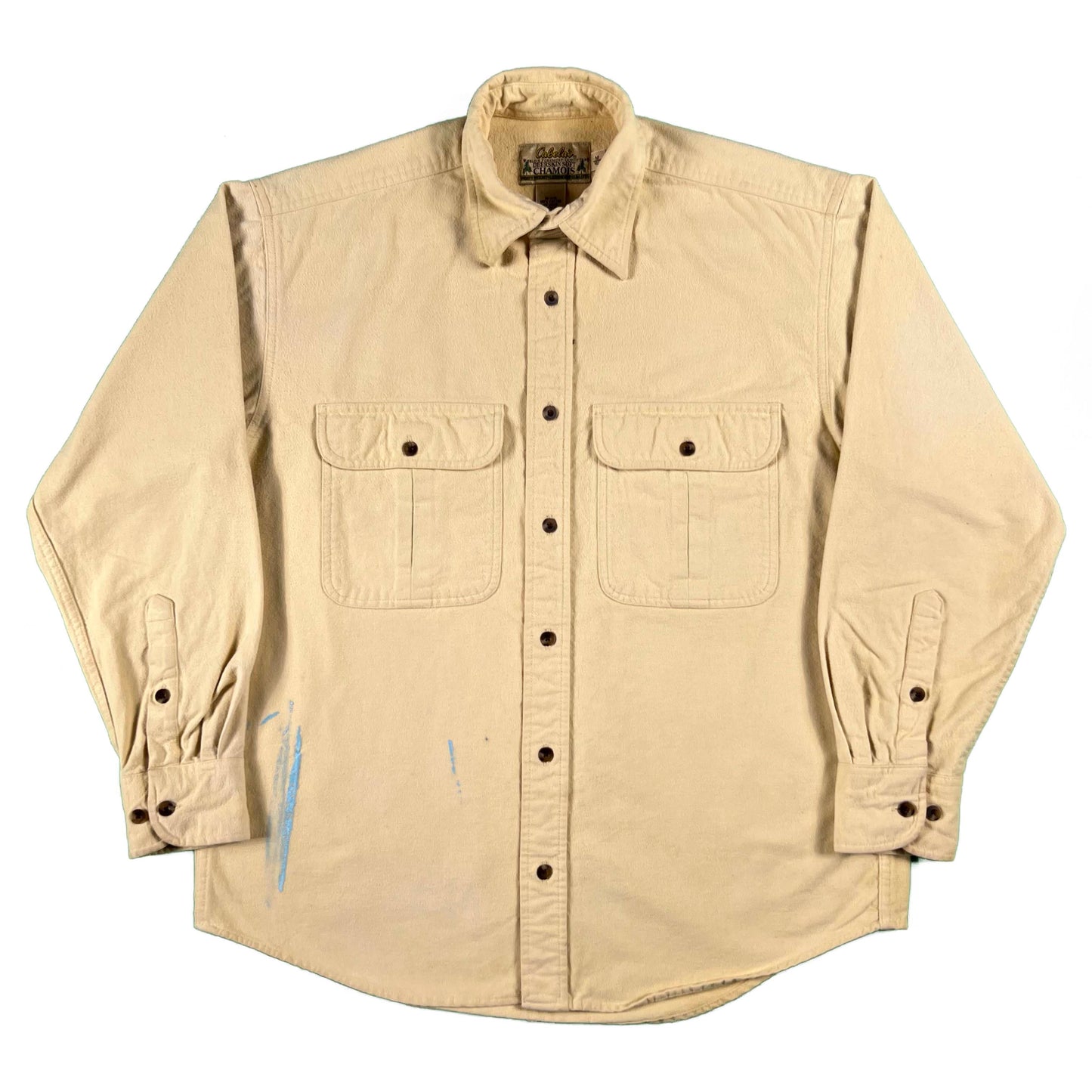 00s Cream Painters Chamois Shirt- M