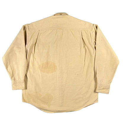 00s Cream Painters Chamois Shirt- M