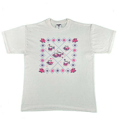 90s Absolutely Adorable Panda Bears Tee- L