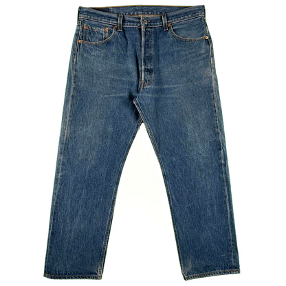 90s Starchy Levi's 501 Denim- 35x27