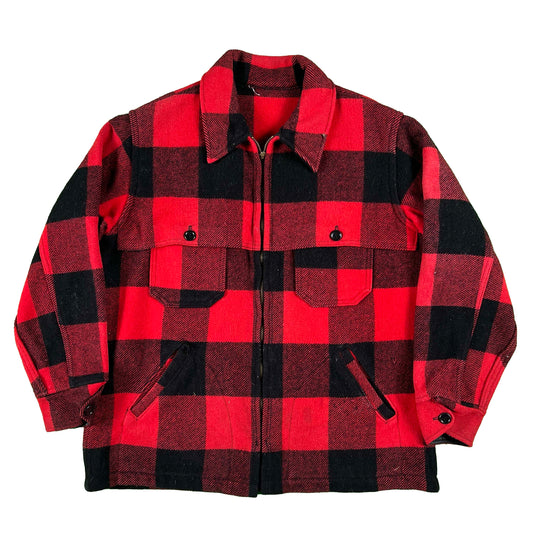 80s Buffalo Plaid Mackinaw Jacket- M