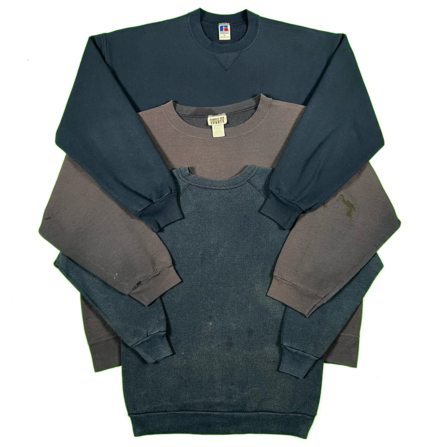 Vintage Blank Navy Sweatshirt- S,M,L,XL,XXL