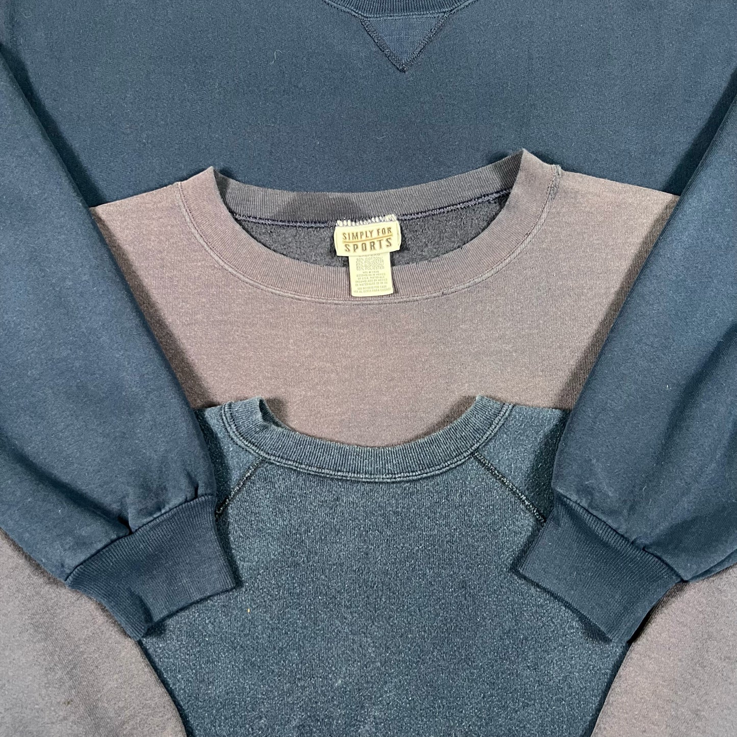 Vintage Blank Navy Sweatshirt- S,M,L,XL,XXL