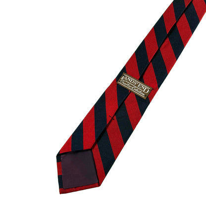 70s Lands' End Striped Silk Tie