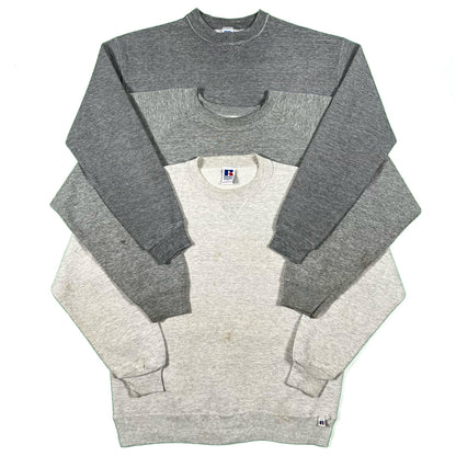 Vintage Blank Grey Sweatshirt Combo- SELECT SIZE