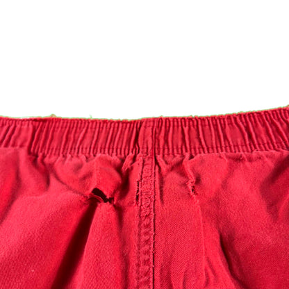 90s Thrashed and Sun Faded Red Gap Board Shorts- S