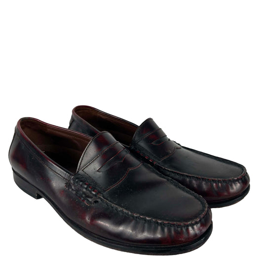 90s Oxblood Leather Penny Loafers- M's 11.5, W's 13