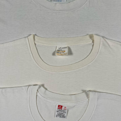 Vintage Blank White Tee- S,M,L,XL