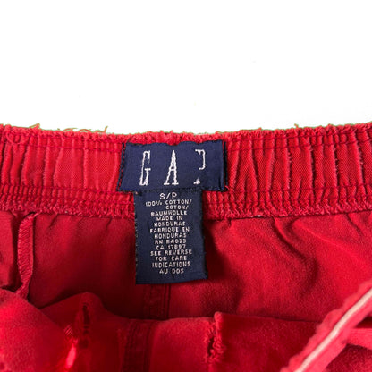 90s Thrashed and Sun Faded Red Gap Board Shorts- S