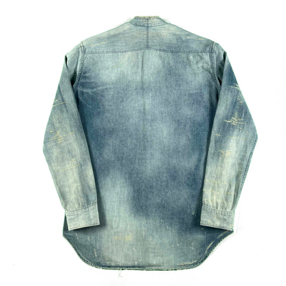 Balmain "Repaired" Denim Button Up- L