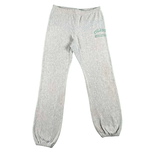 80s Tulane Athletics Reverse Weave Sweatpants- L
