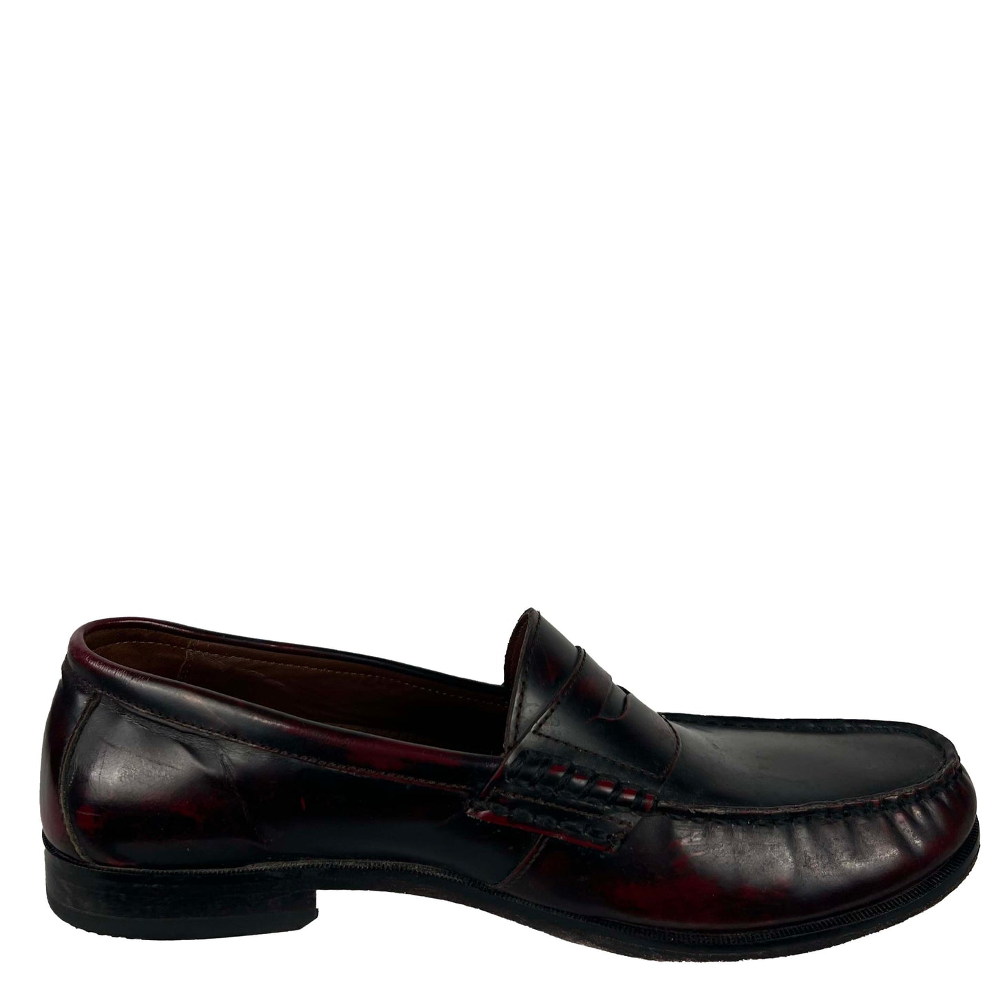 90s Oxblood Leather Penny Loafers- M's 11.5, W's 13