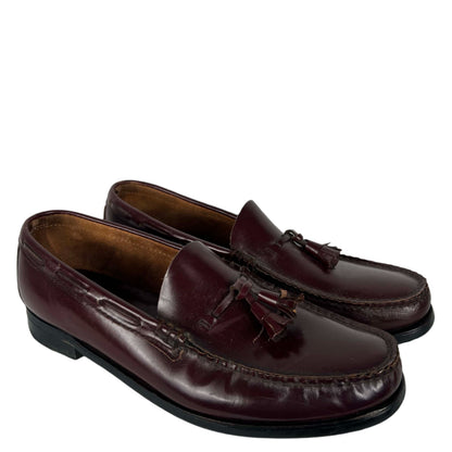 80s Oxblood Leather Tassel Loafers- M's 11.5, W's 13