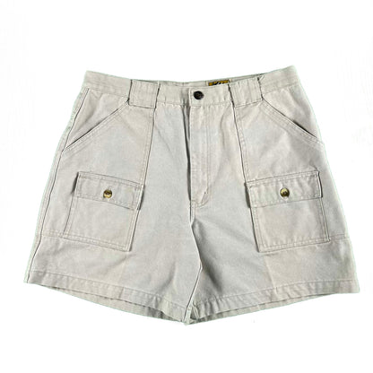 90s Cotton Canvas Bush Shorts- 32x6