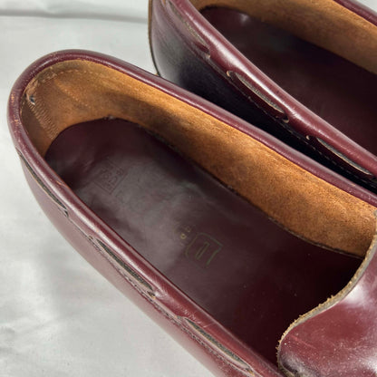 80s Oxblood Leather Tassel Loafers- M's 11.5, W's 13