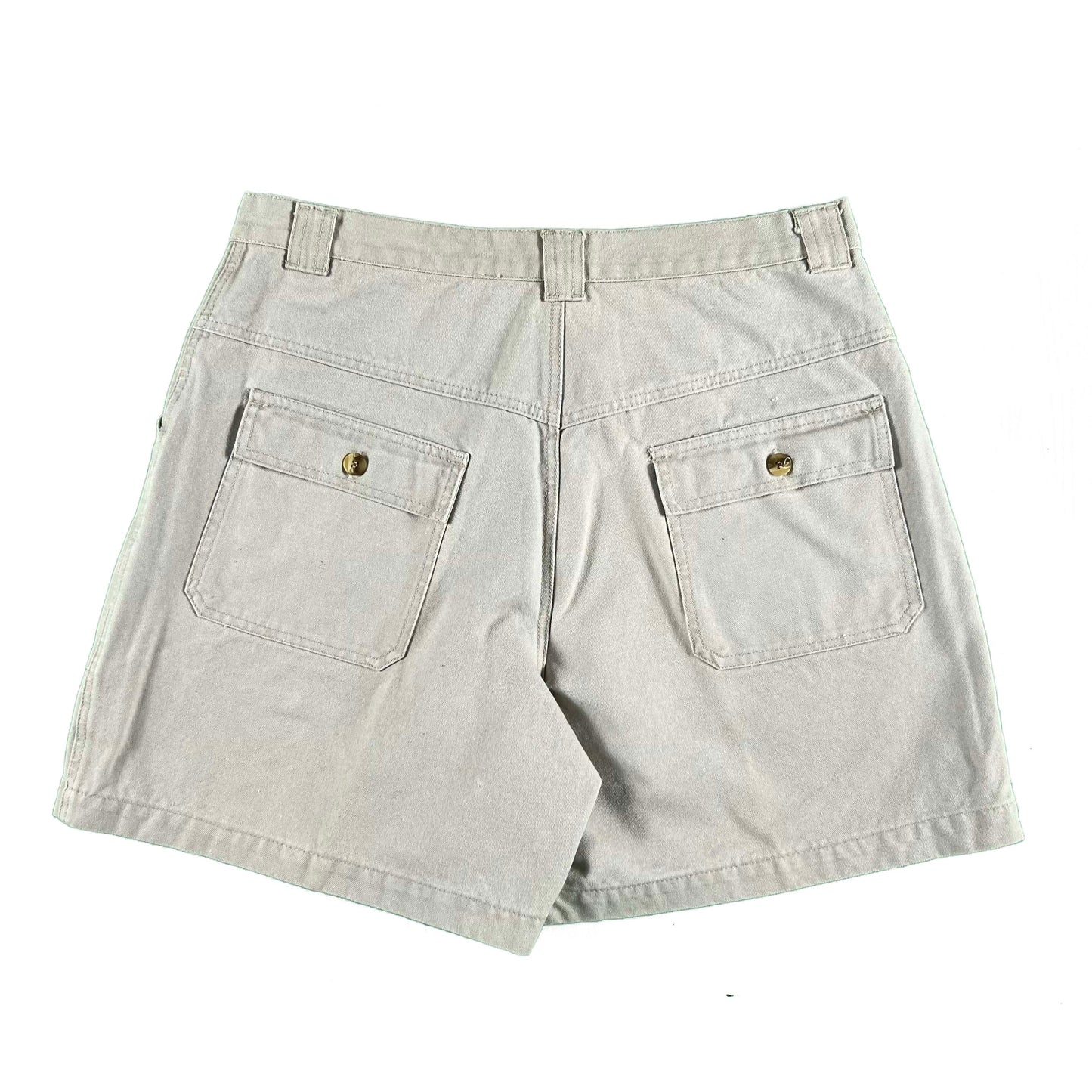 90s Cotton Canvas Bush Shorts- 32x6