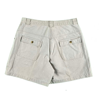 90s Cotton Canvas Bush Shorts- 32x6