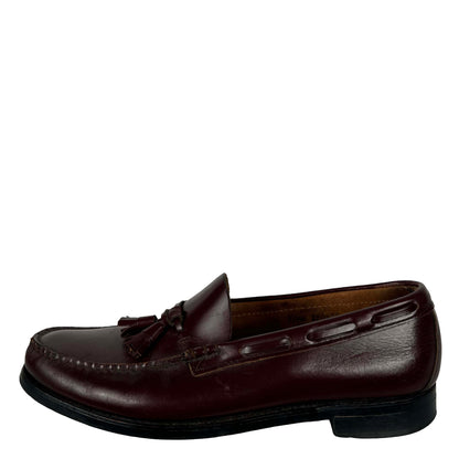 80s Oxblood Leather Tassel Loafers- M's 11.5, W's 13
