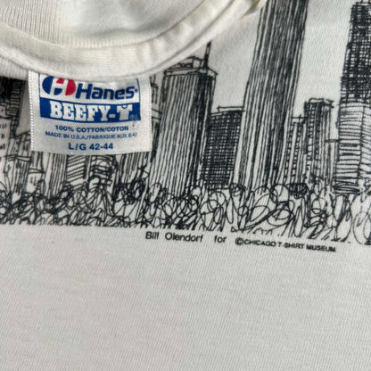 80s Chicago Skyline Tee- M