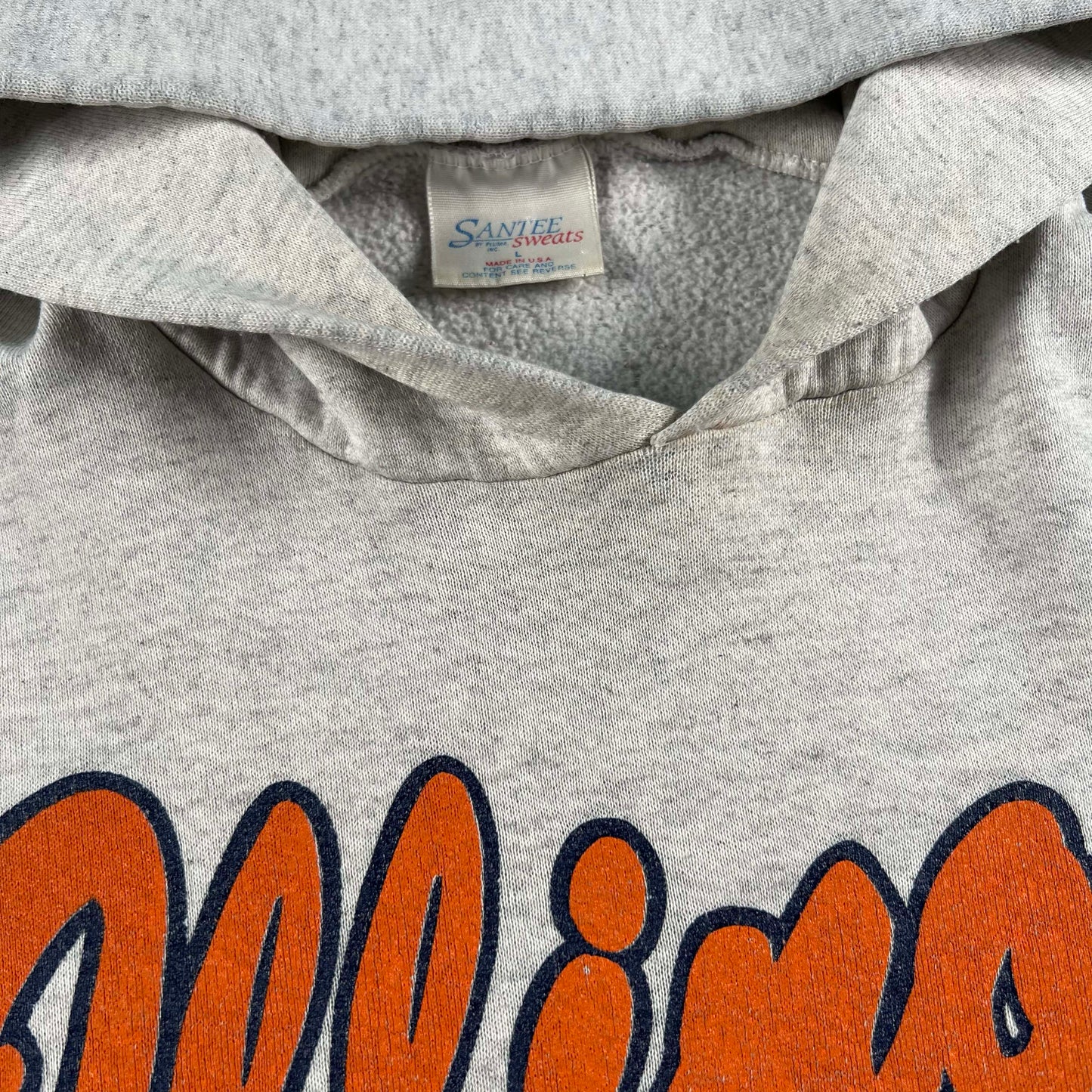 90s Illinois Fighting Illini Hoodie- L