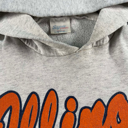 90s Illinois Fighting Illini Hoodie- L