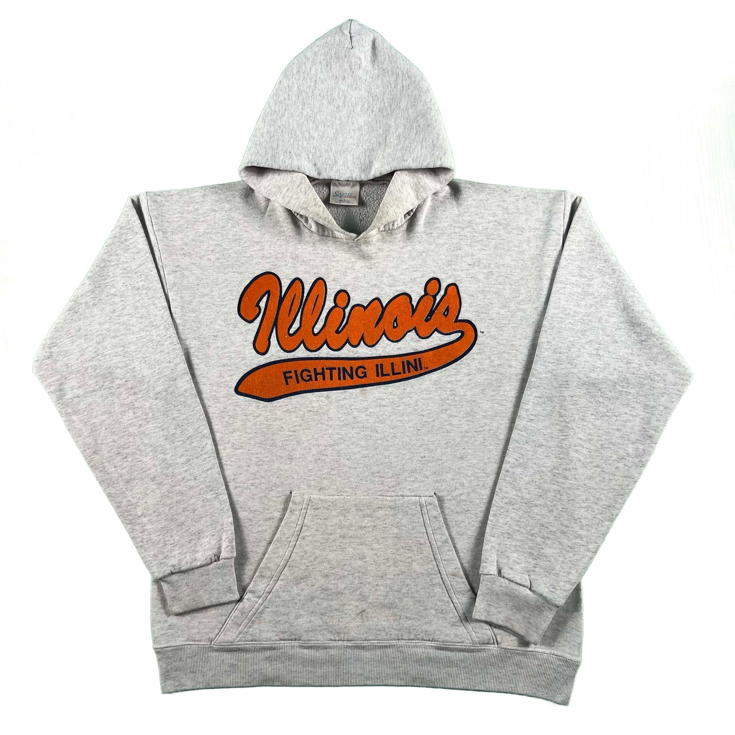 90s Illinois Fighting Illini Hoodie- L