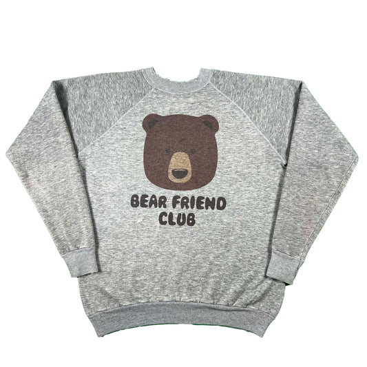 80s Bear Friend Club Sweatshirt- M