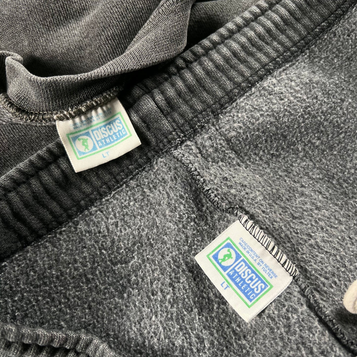 90s Dark Grey Chopped Charm Sweatsuit- L